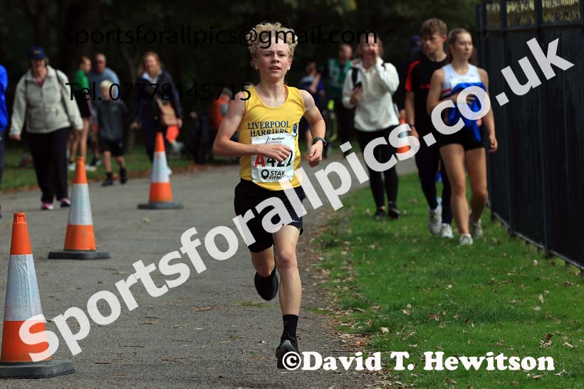 Boys Under-13s, 2024 Northern Mens 6 and Womens 4 and Youngsters Relays, Stanley Park, Blackpool.  Photo: David T. Hewitson/Sports for All Pics